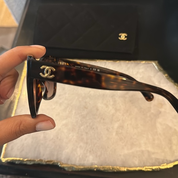 Chanel Tortoise Sunglasses - Picture 3 of 9
